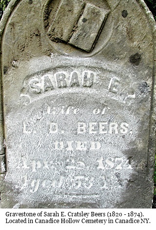 hcl_people_beers_cratsley_sarah_e_gravestone_canadice_hollow_cemetery_resize320x426