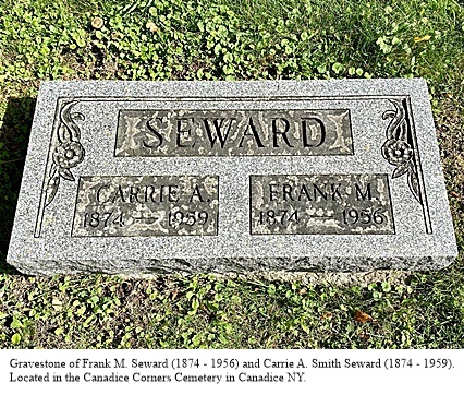 hcl_people_seward_frank_m_and_smith_seward_carrie_a_gravestone_canadice_corners_cemetery_resize426x320